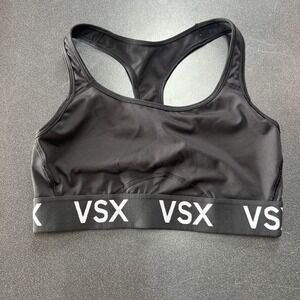 Victoria's Secret Sport Black VSX Player Racerback Sports Bra -M Medium Workout